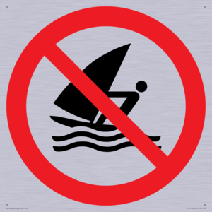 Prohibition: No windsurfing